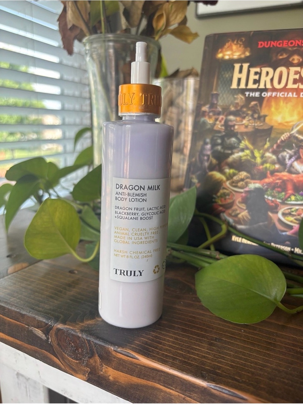 Truly Beauty DISCONTINUED Dragon Milk Anti-Blemish Body Lotion - * lid for pump* - Picture 2 of 2